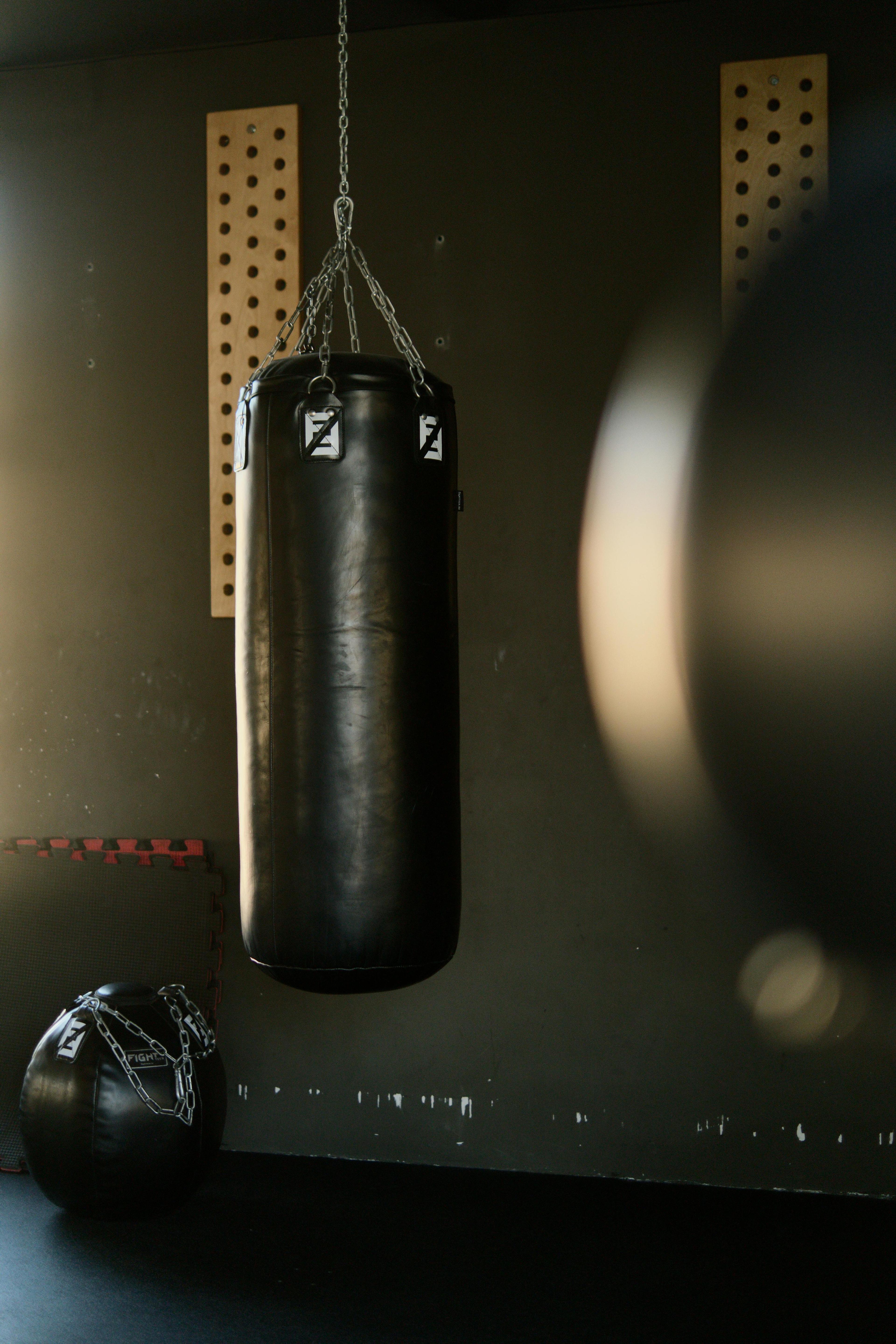 Punching bag training area